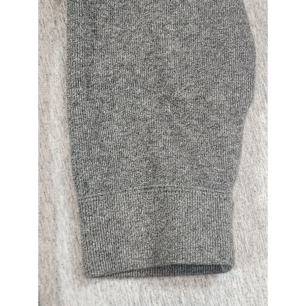 Polo Ralph Lauren Quarter Zip Sweater Mens L Gray Heather Knit Mock Neck